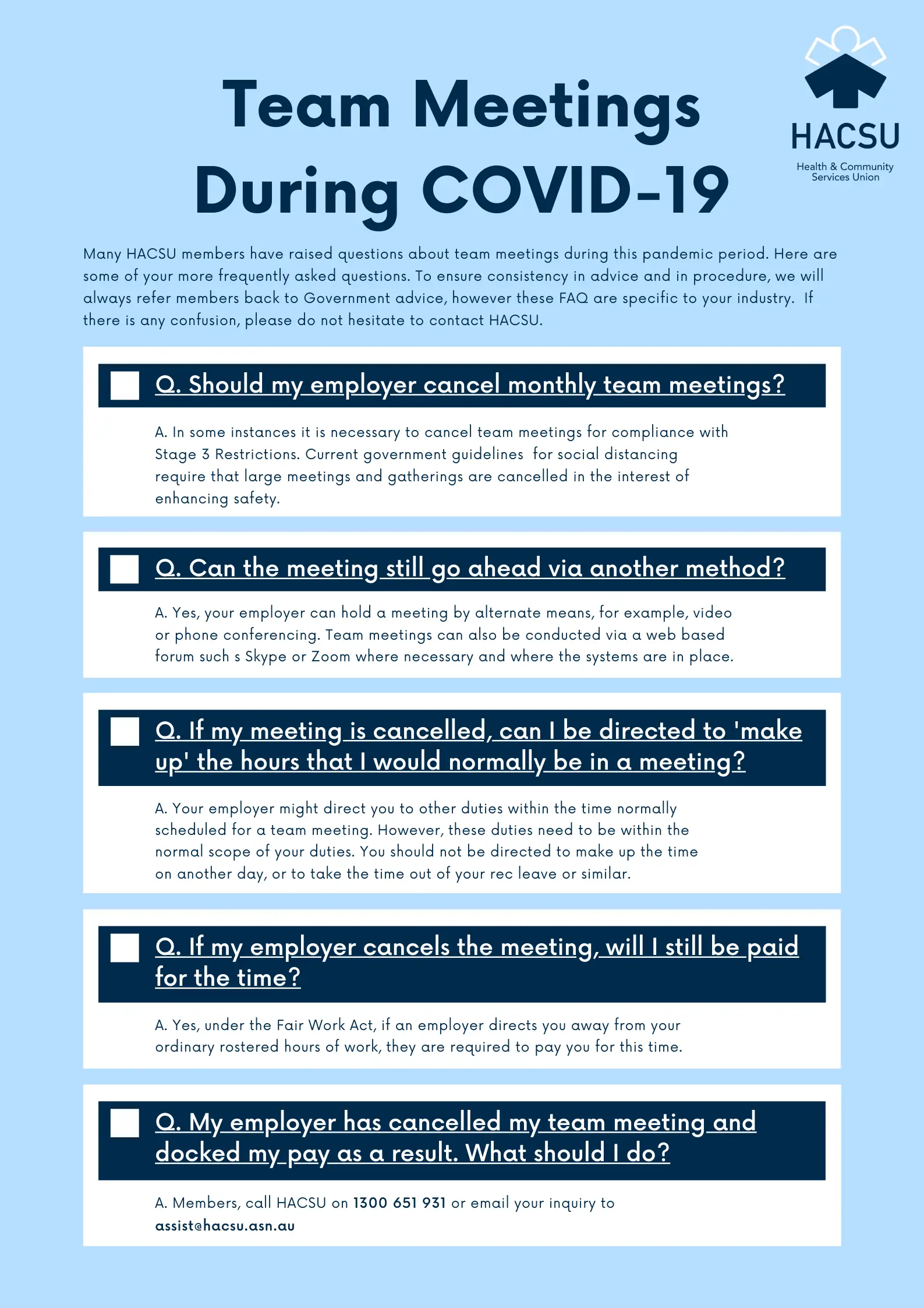 Team Meetings During COVID-19