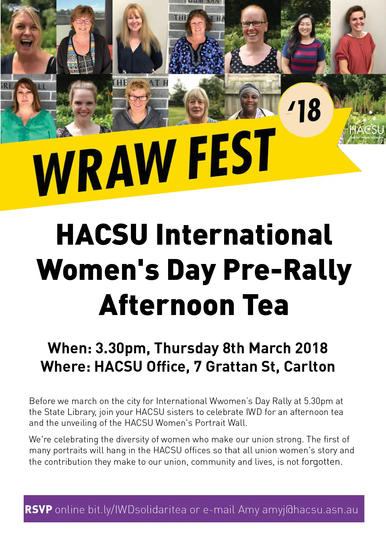 iwd afternoon tea flyer