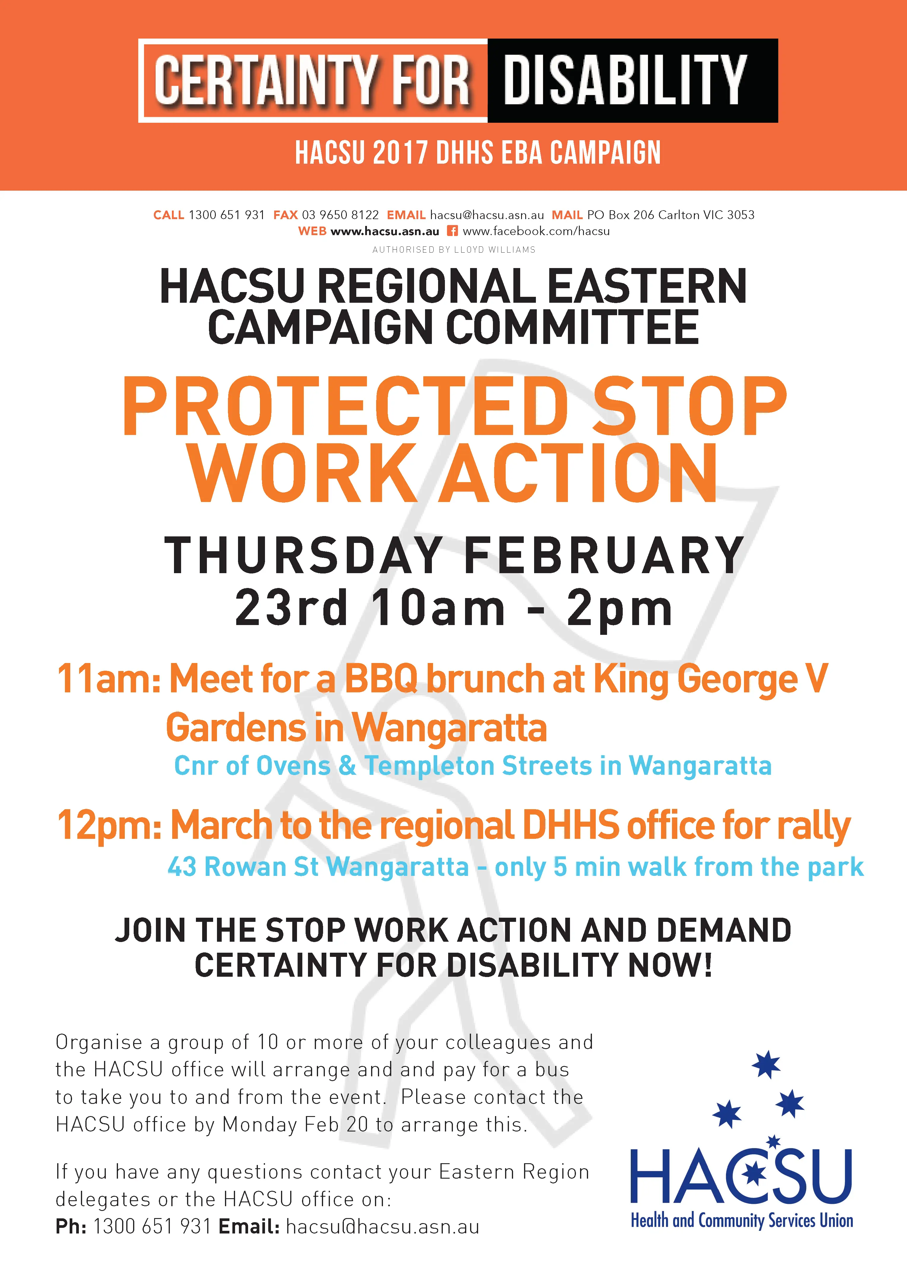20160214 Wangaratta stop work