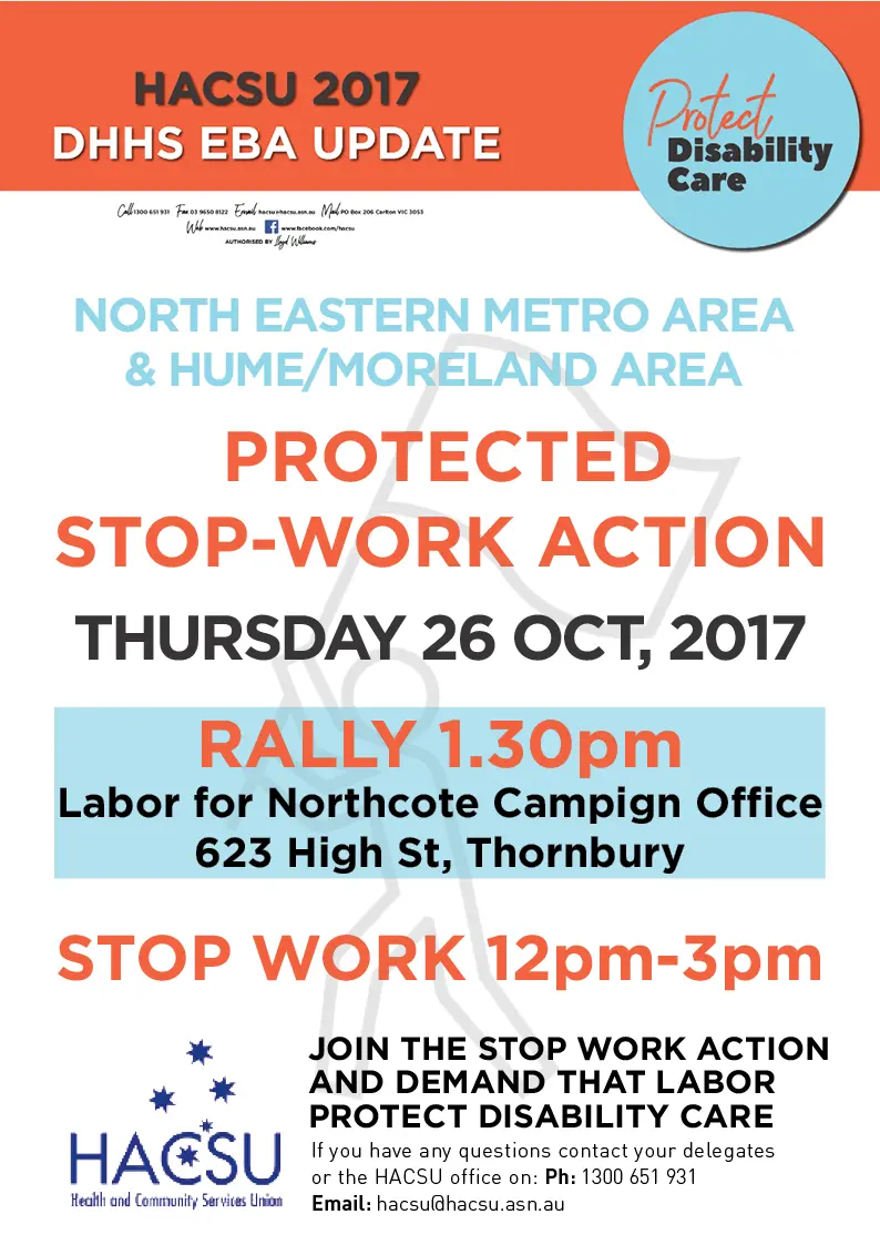 20171009 nema moreland hume northcote rally