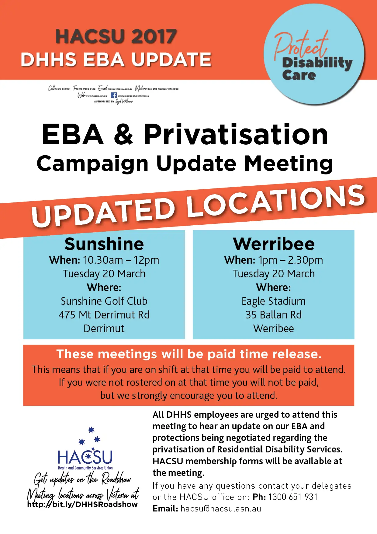 20180319 dhhs regional roadshow sunshine werribee
